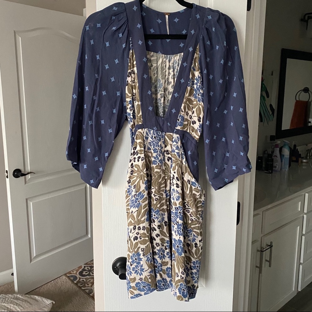Free people boho mini dress